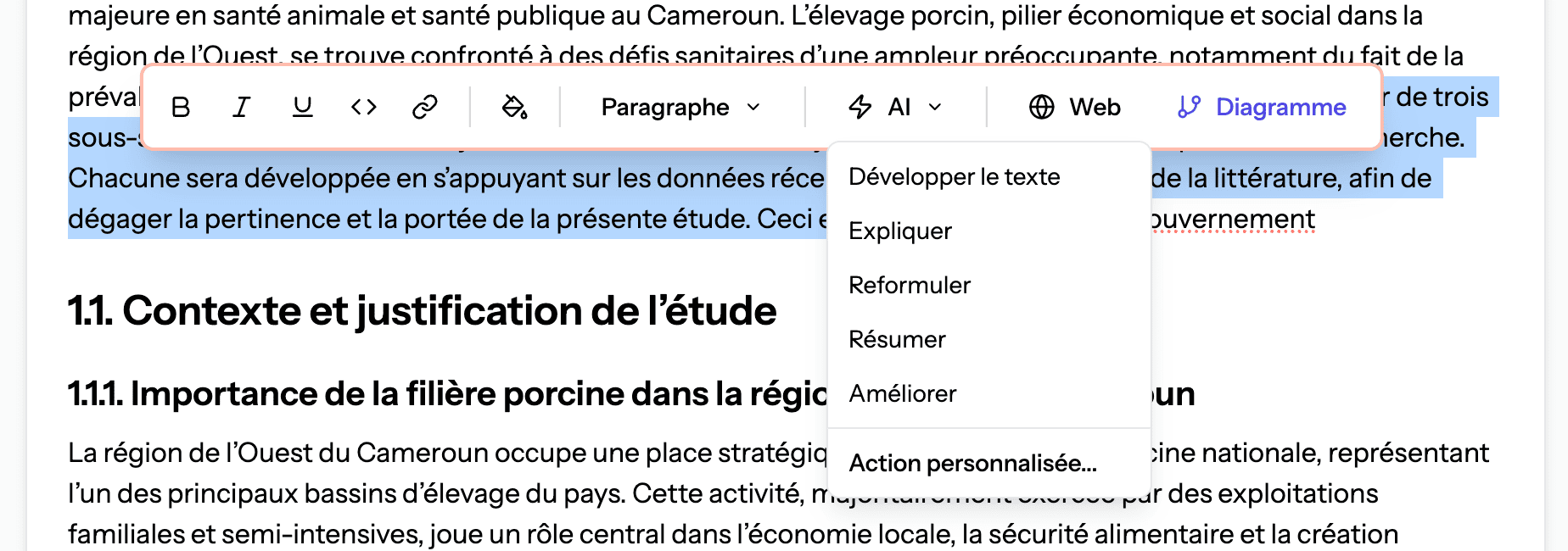 Amélioration de Texte IA