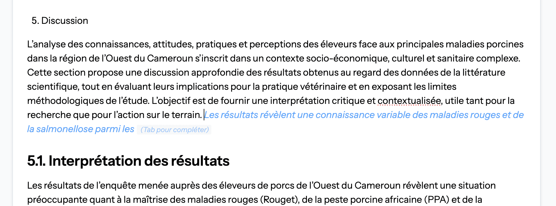 Auto-complétion Intelligente