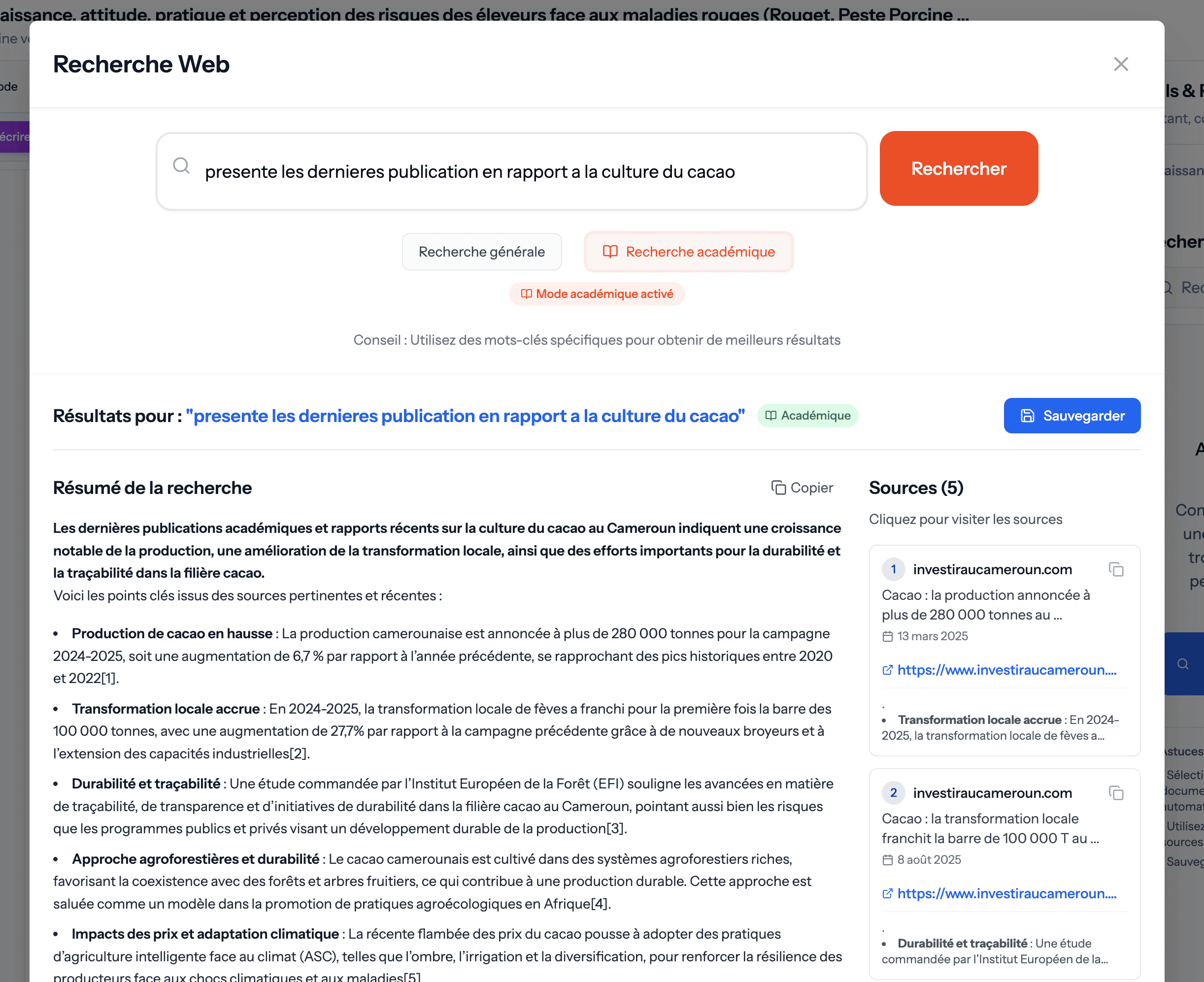 Recherche Web Temps Réel