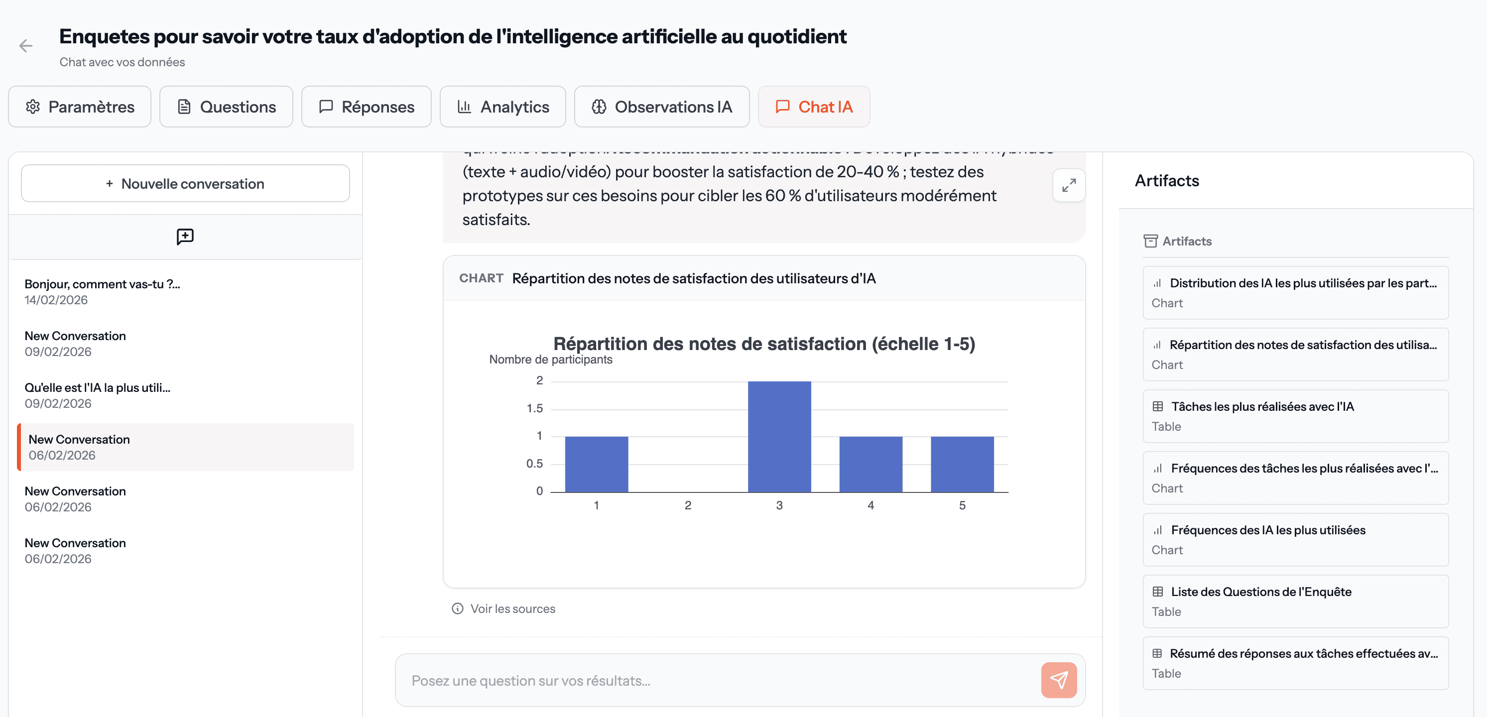 Analyse conversationnelle IA